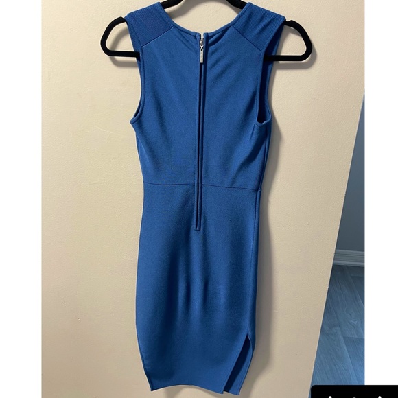 Blue Bandage Bodycon Dress - Picture 2 of 3